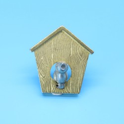 Quirky Bird House Shaped Brooch by JJ.